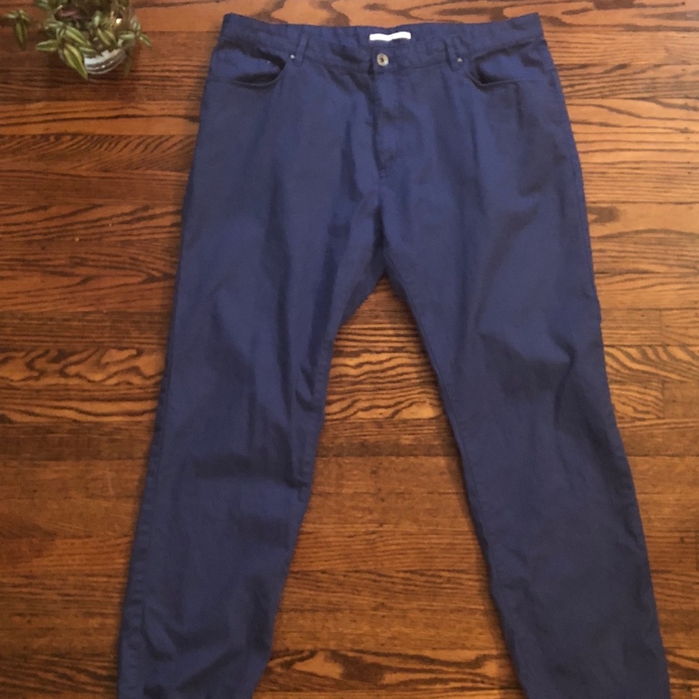 Calvin Klein Blue Slimfit Chinos Mens 38x32